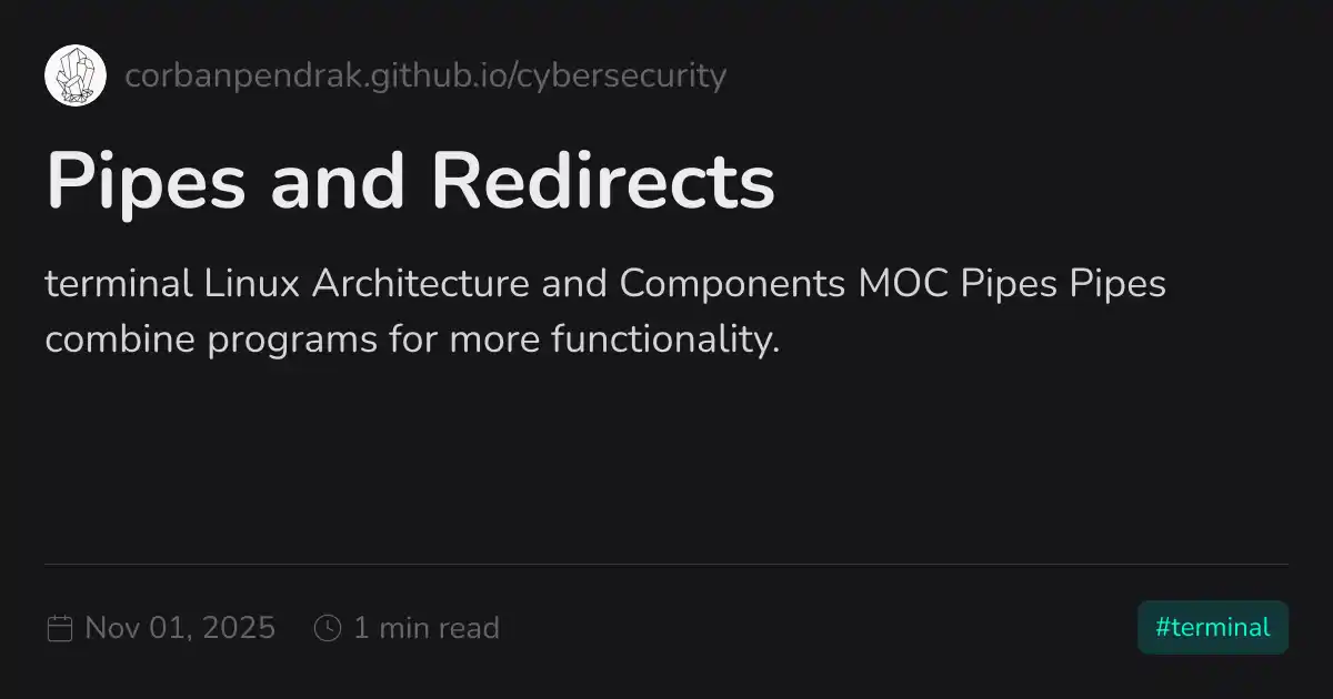 Linux Redirects Pipes and Redirects