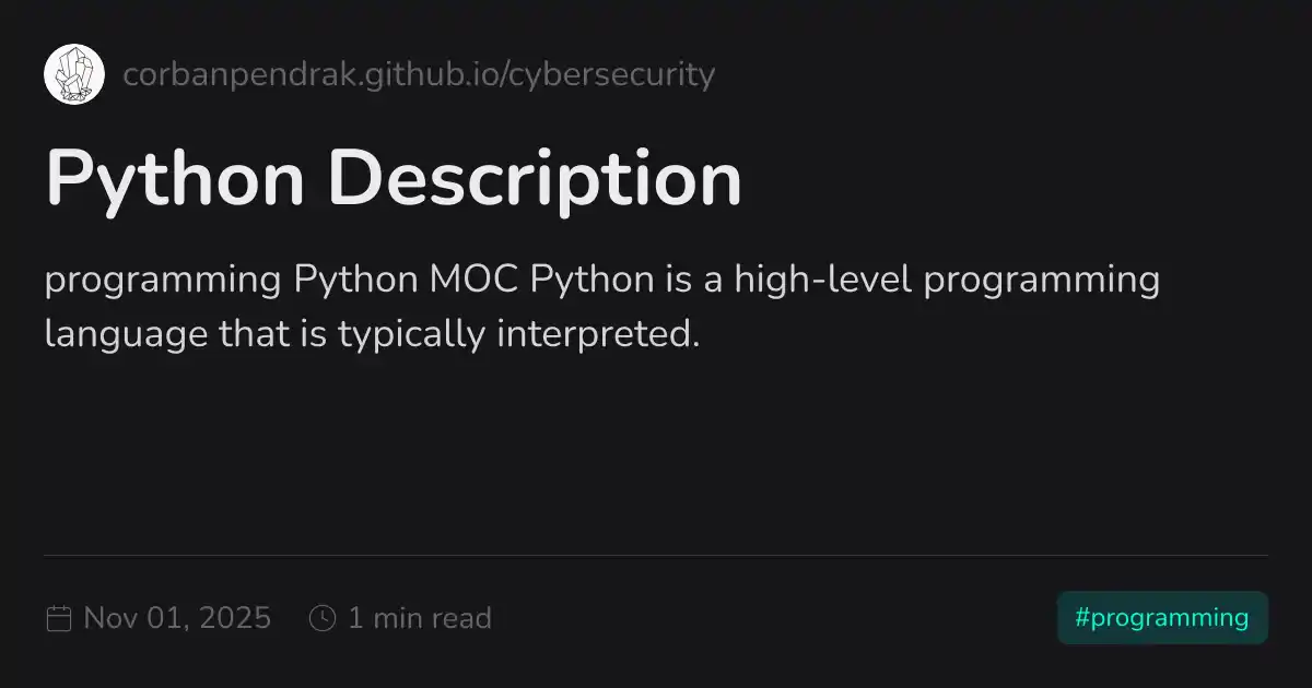 Python Description